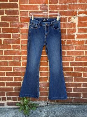 Dark Blue Flare Jeans - Women's